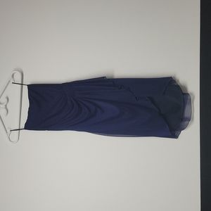 Le Chateau hi low strapless dress side zipper